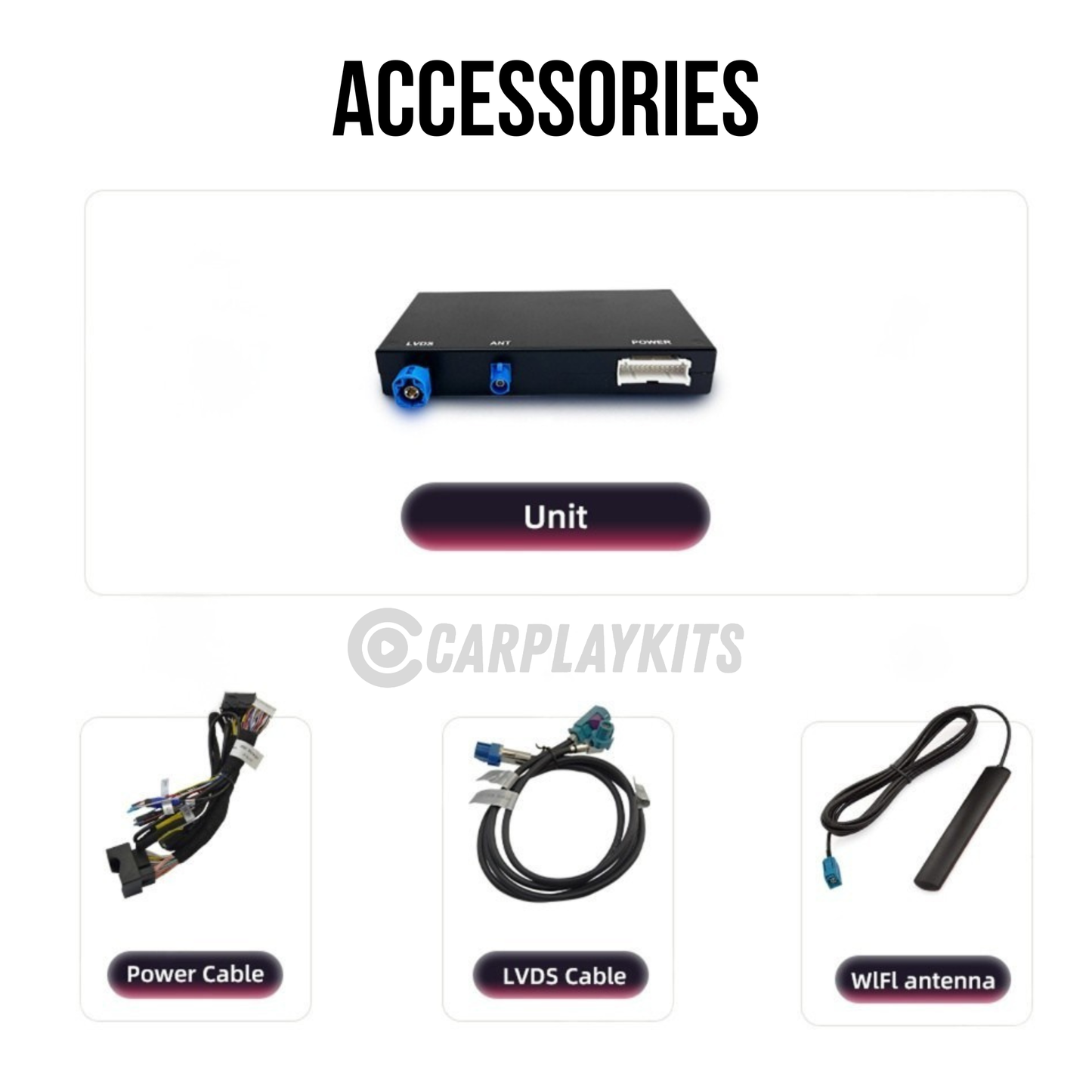 Carplay kit accessories for the audi a3
