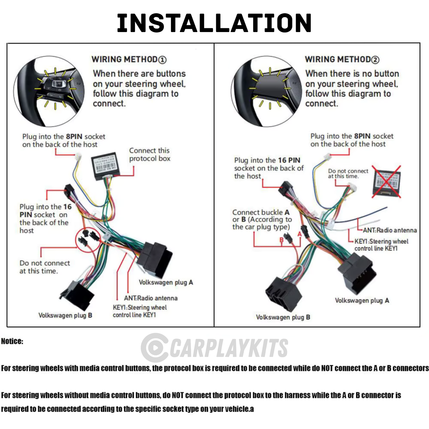 wiring installation guide for the volkswagen touran 2003-2013