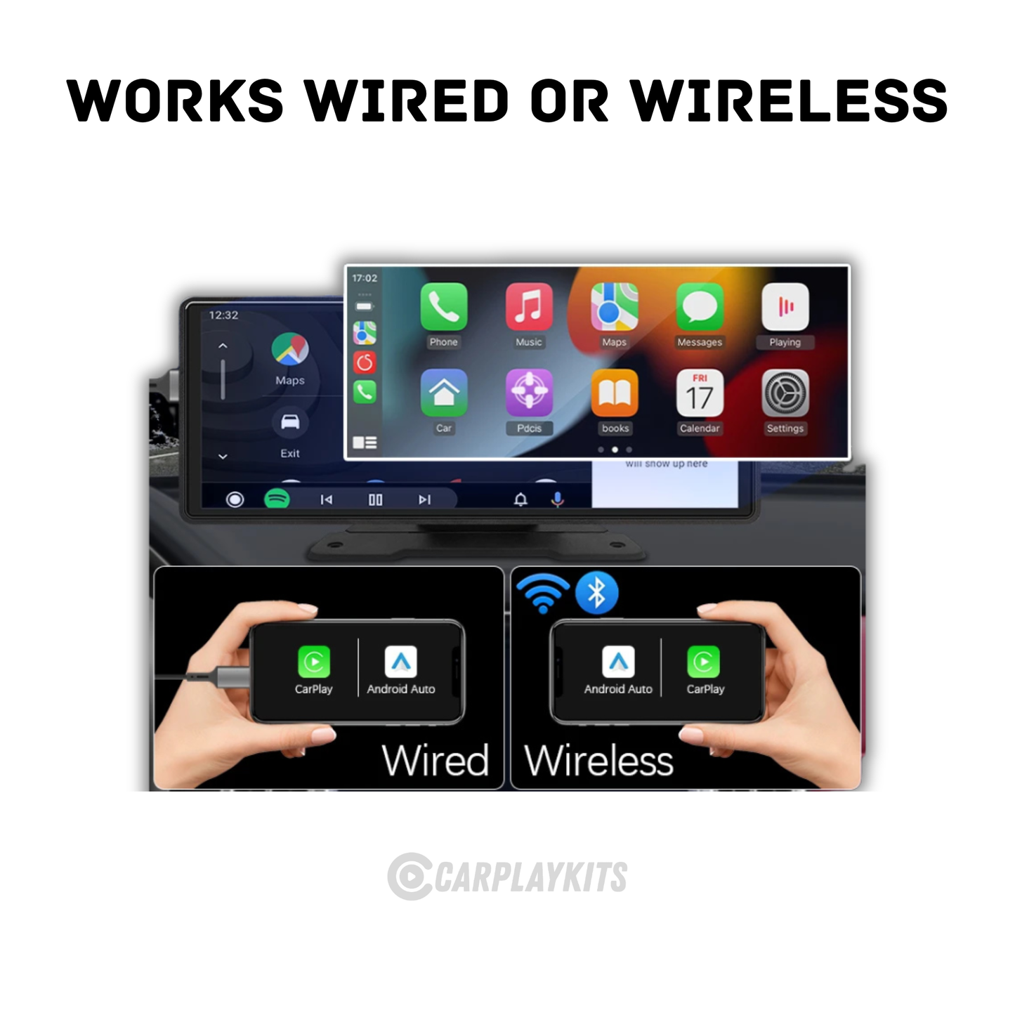 Universal carplay kit 10,26 inch (Plug & Play)