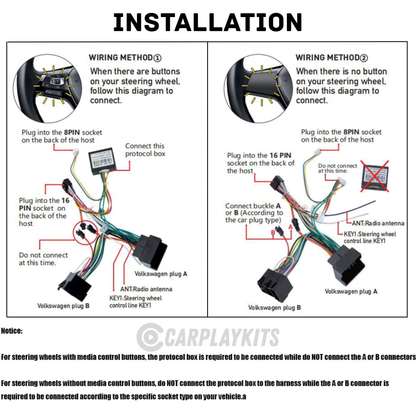 wiring installation guide for the volkswagen touran 2003-2013