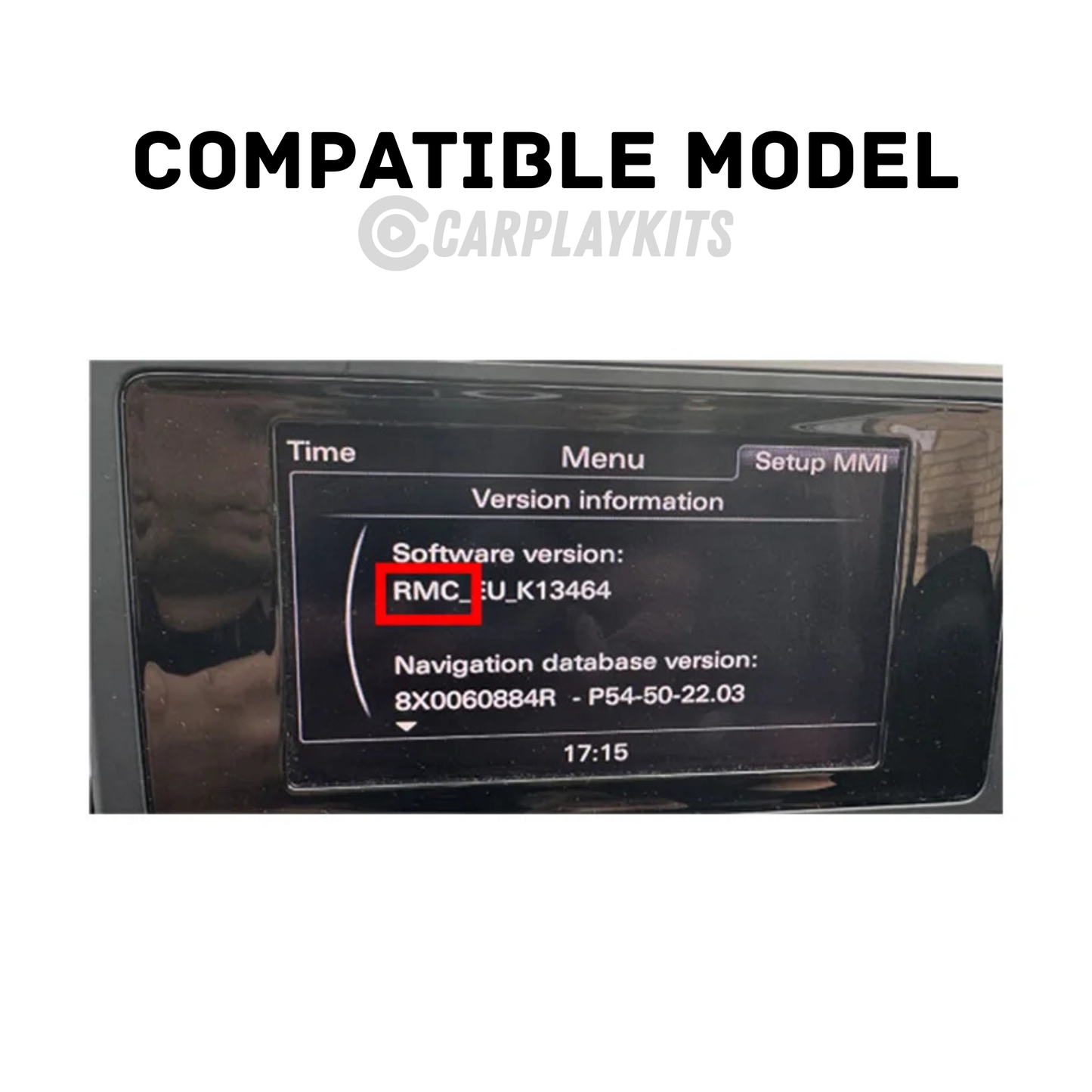 compatible model rmc for apple carplay kit for the audi a6 model 2012-2016