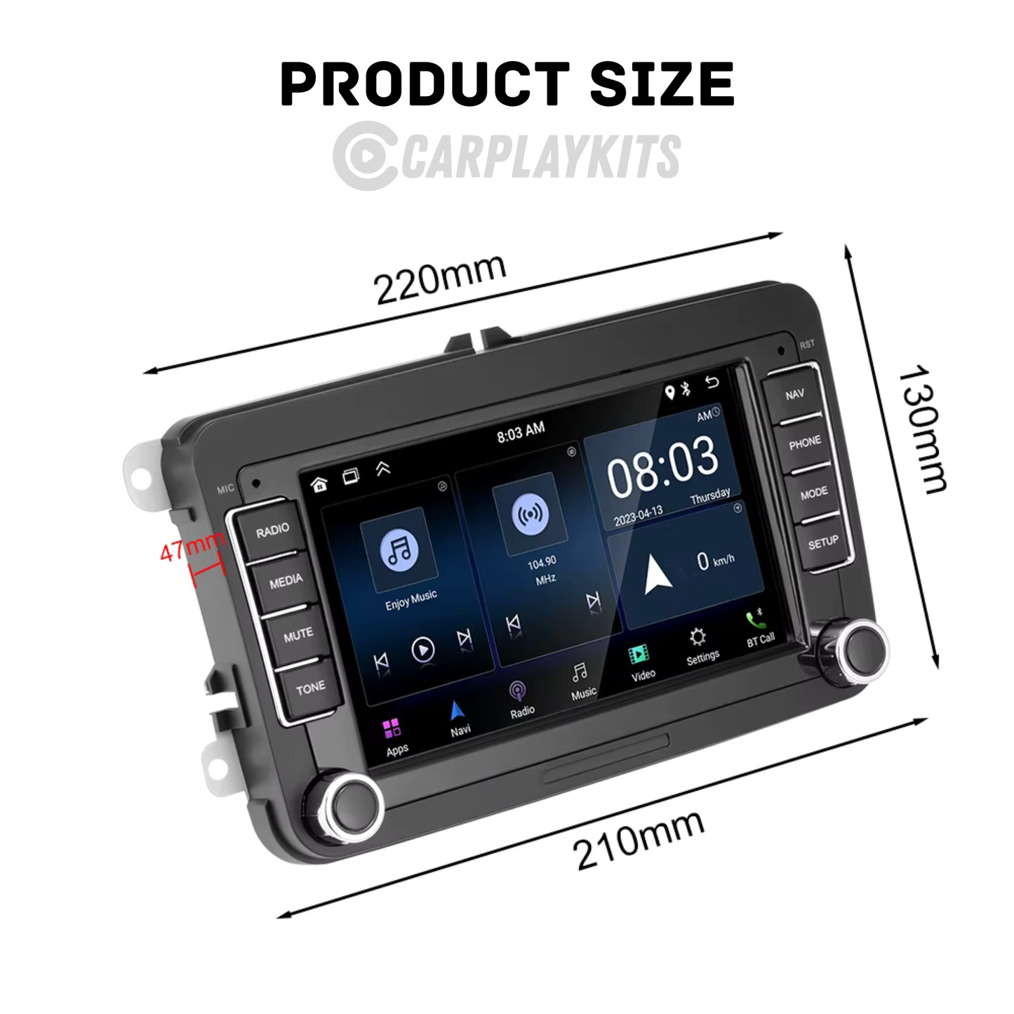 Carplay Volkswagen Touran 2003-2013